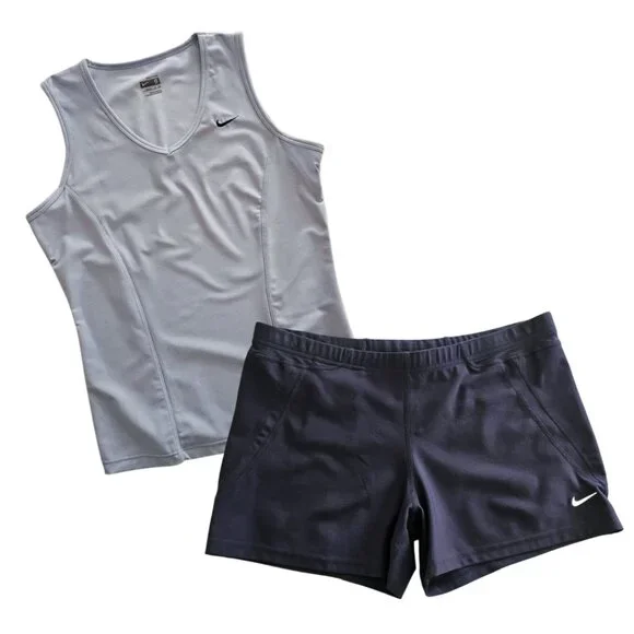 Nike Women's Dri-Fit V-Neck Sleeveless Tank Top | NWT | Small | Light Blue - Picture 7 of 12